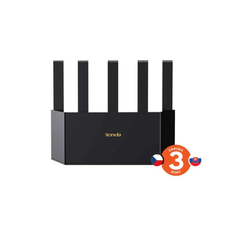 Tenda TX2L Pro AX1500 WiFi 6 Mesh Router, 1x GWAN, 3x GLAN, IPv6, 5x 6dBi anténa, WPA3, CZ App (75011991)