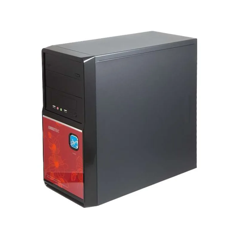 AMEI AM-C1002BR/Micro ATX/Čierna a červená (AMEI Case AM-C1002BR)