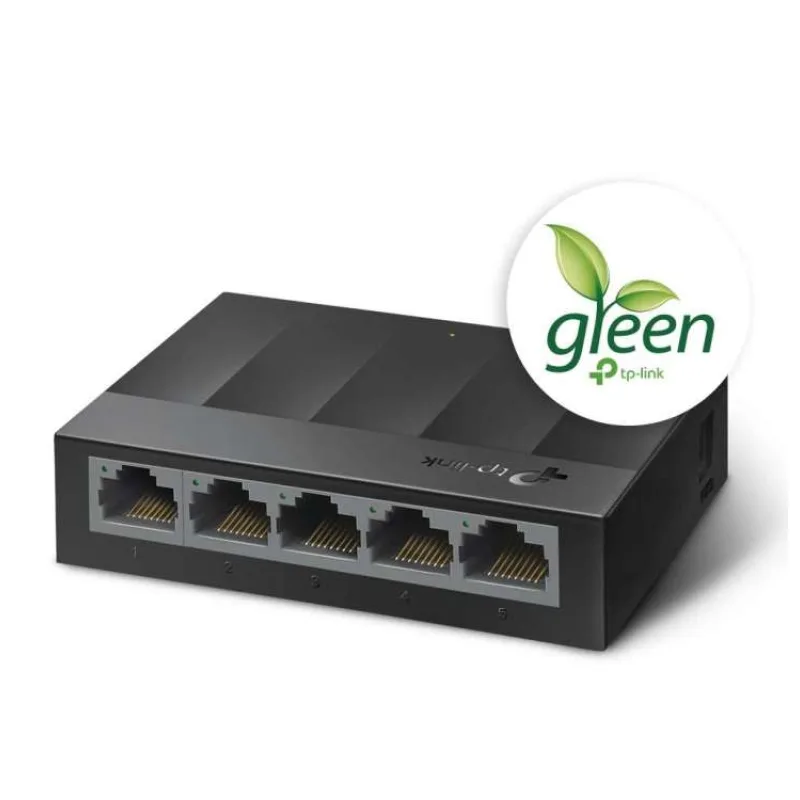 LiteWave 5-Port Gigabit Desktop Switch PORT: 5× Gigabit RJ45 Ports SPEC: Desktop Plastic Case FEATURE: Plug and Play (LS1005G)