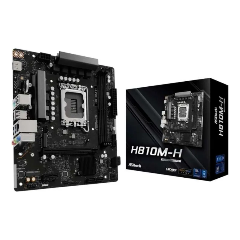 ASRock MB Sc LGA1851 H810M-H, Intel H810, 2xDDR5, 1xHDMI, mATX (H810M-H)