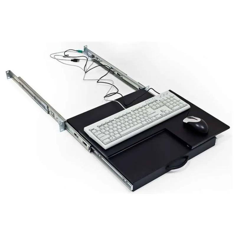 19' polička výsuvná/otočná pre klávesnicu a myš čierna (RAB-UP-X40-A1)