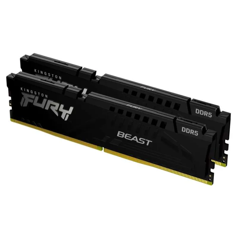 KINGSTON DIMM DDR5 64GB (Kit of 2) 6000MT/s CL30 ECC FURY Beast EXPO Černá (KF560C30BBEK2-64)