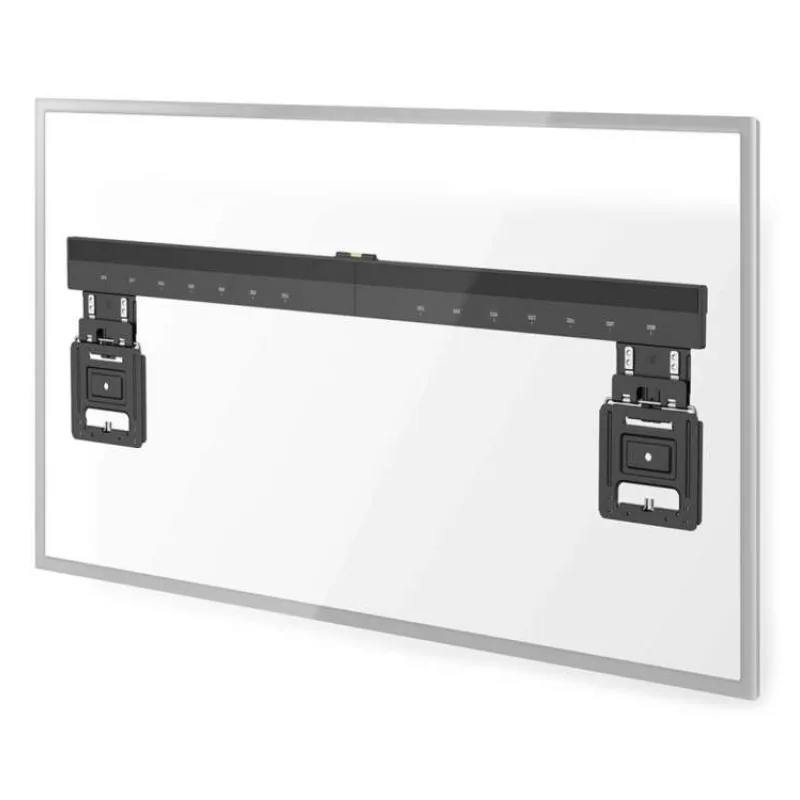NEDIS nástěnný TV držák/ 43 - 100"/ nosnost 75 kg/ vzdálenost od stěny 9,50 mm/ fixní/ ocel/ černý (TVWM5090BK)