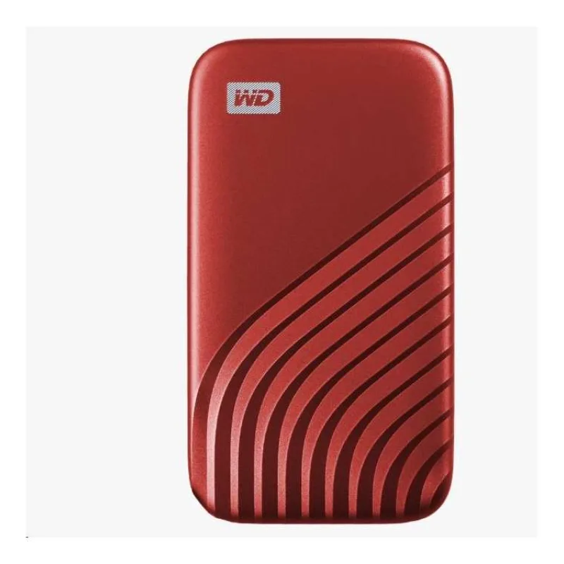 SanDisk WD My Passport SSD externý 1TB , USB-C 3.2 , 1050/1000MB/s R/W PC a Mac , červená (WDBAGF0010BRD-WESN)