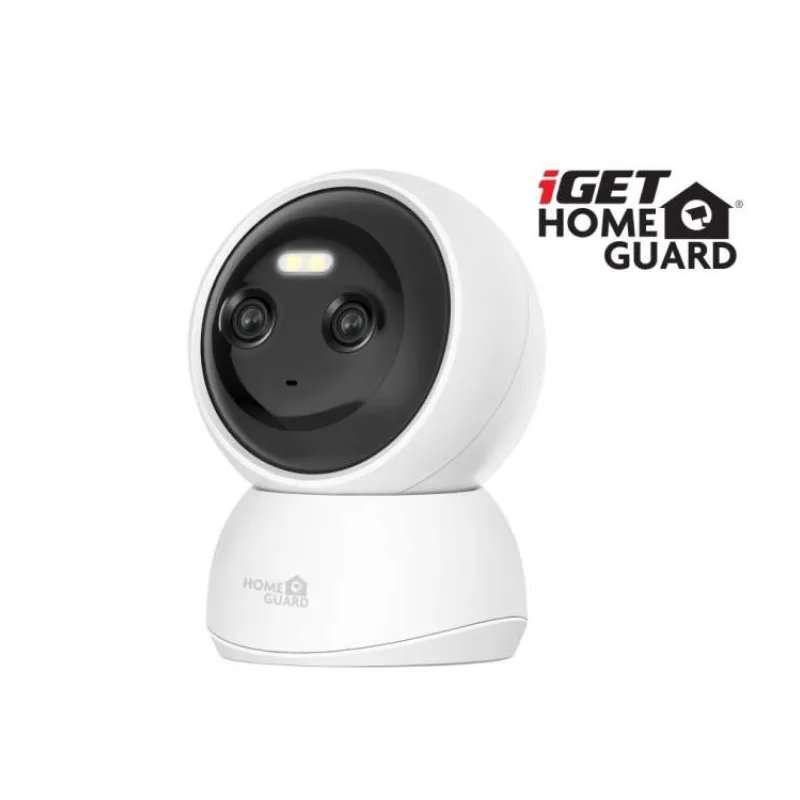 iGET HGWIP222 - WiFi Dual Lens 2K IP kamera s LED + IR nočným videním, zvuk, otočná, CZ aplikácia (75020568)