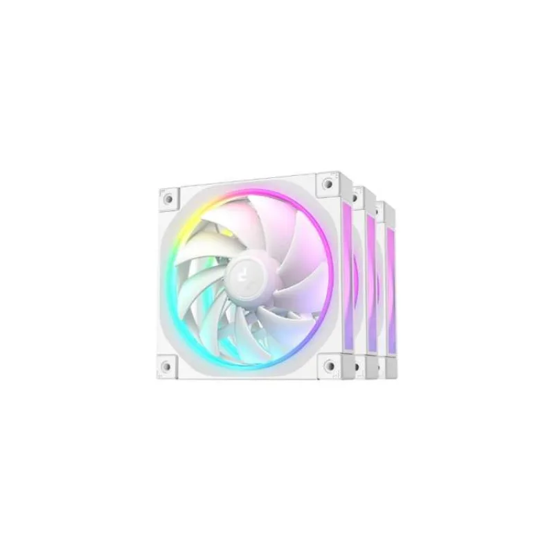 DEEPCOOL Ventilátor FL12 WH 3v1, 3x120mm, ARGB, bílá (R-FL12-WHAPN3-G)