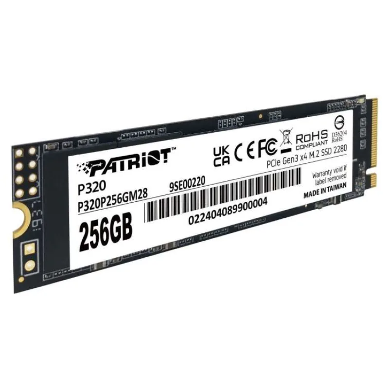PATRIOT P320/256GB/SSD/M.2 NVMe/5R (P320P256GM28)