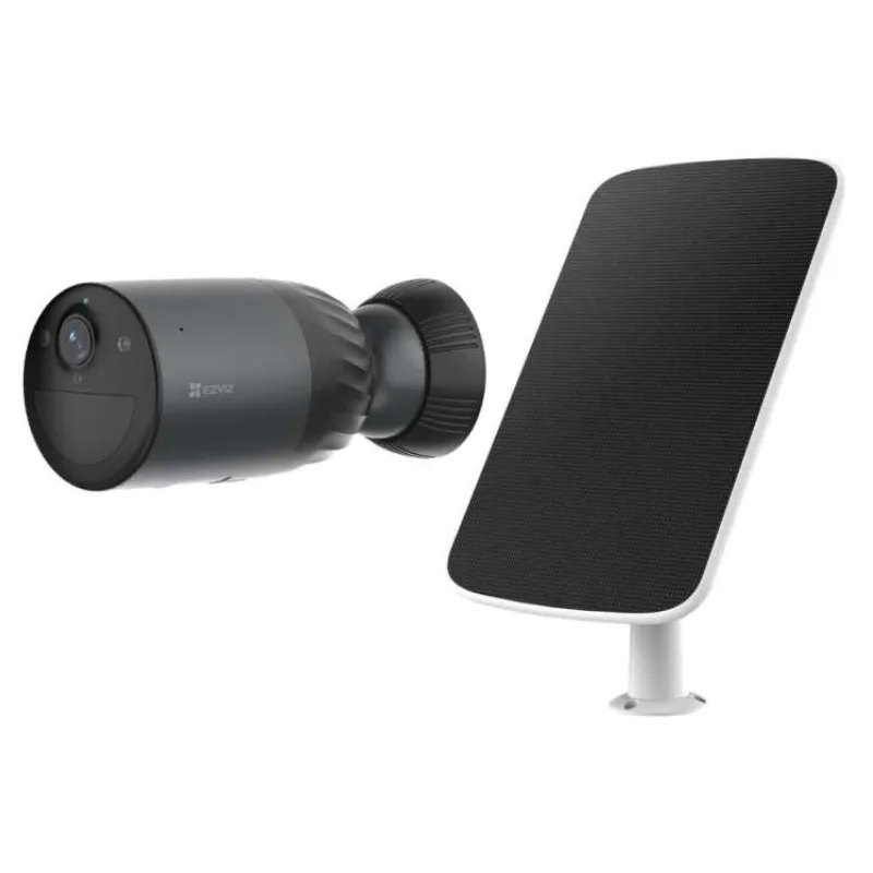 EZVIZ set IP kamera BC1C 4K/ bullet/ Wi-Fi/ 8Mpix/ krytí IP65/ objektiv 2,8mm/ H.265/ IR ž 15 m/ černá + solární panel F (CS-BC1c/SP-R100 (4K))