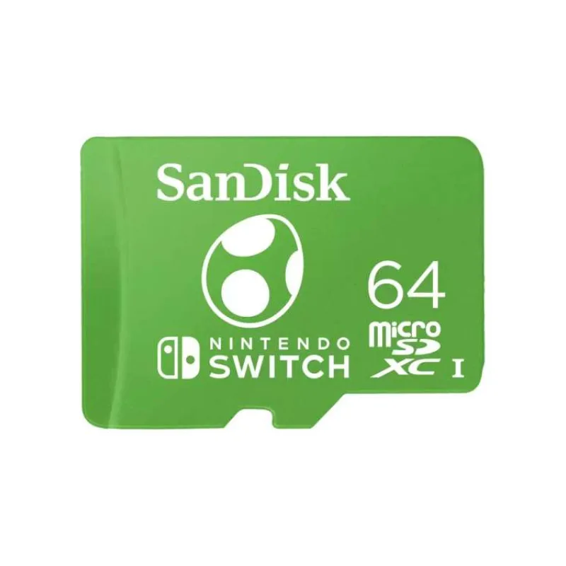 SanDisk MicroSDXC karta 64GB pro Nintendo Switch (R:100/W:90 MB/s, UHS-I) (SDSQXAO-064G-GN6ZN)