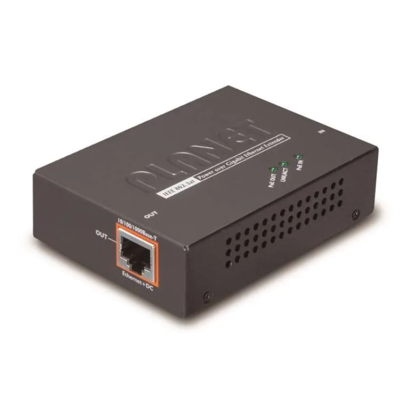 Planet PoE/LAN extender, 1xPoE-in, 1xPoE-out 25W, 802.3at/af, Gigabit (POE-E201)