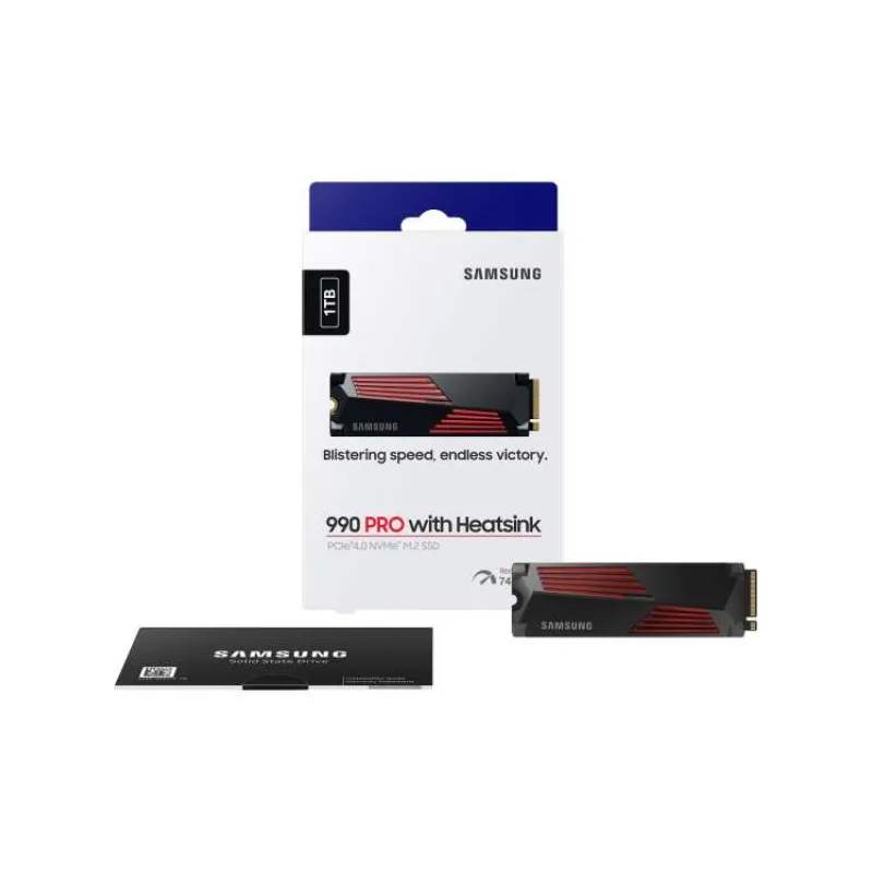 Samsung SSD 990 PRO Series 1TB M.2 PCIe, r7450MB/s, w6900MB/s, s chladičom (MZ-V9P1T0GW)