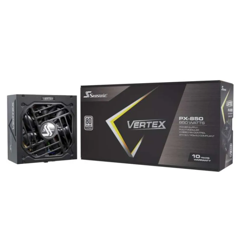 SEASONIC zdroj VERTEX PX-850 Platinum / 850W / ATX3.0 / 135mm fan / 80PLUS Platinum (VERTEX PX-850ATX3.0)