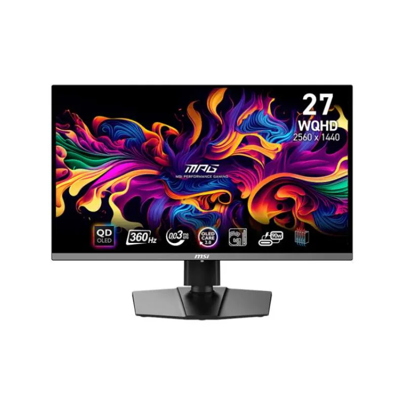 MSI MPG 271QRX QD-OLED, 26,5" QD-OLED/2560x1440 (WQHD)/ 360Hz/0,03ms/2x HDMI/DP/USB/USB-C/Výškově nastavitelný/Pivot (MPG 271QRX QD-OLED)