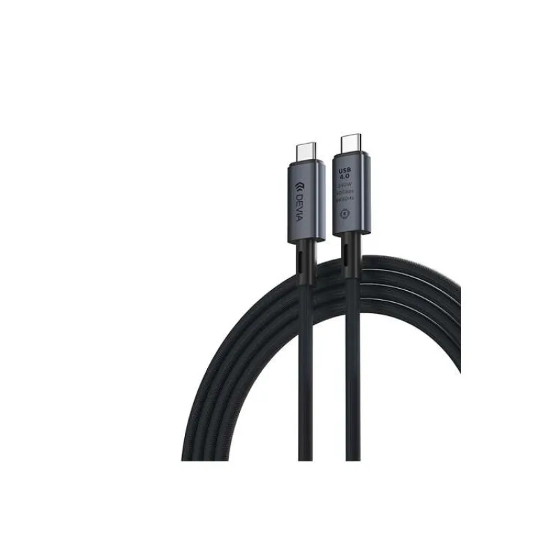 Devia kábel USB 4.0 Extreme Speed Series 240W 8K 60Hz Cable 1m - Black (6938595399688)