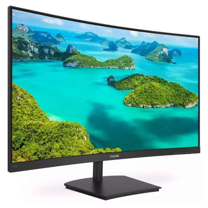 Philips LCD 241E1SC 23,6" zakřivený VA/1920x1080@75Hz/4ms/250cd/VGA/HDMI/VESA (241E1SC/00)