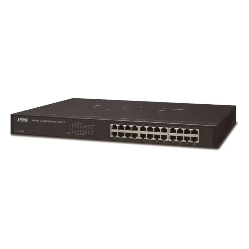 Planet GSW-2401 Switch 24x 10/100/1000, kov, rackmount, fanless (GSW-2401)