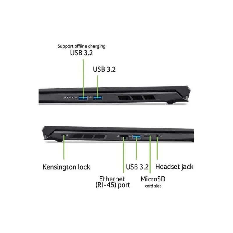 ACER NTB Nitro V 16 AI (ANV16-42-R0YY),R5 240,16"WUXGA,16GB,1TB SSD,RTX 5060,W11H,Black (NH.QYXEC.007)