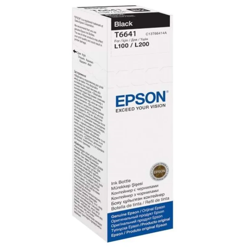 Epson inkoustová náplň 664/ C13T66414A/ L100/ L110/ L200/ L210/ L355/ L550/ 70ml/ Černá (C13T66414A)