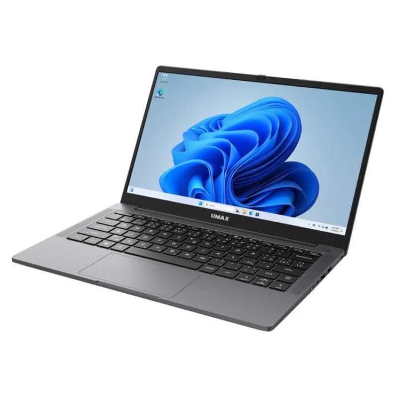 UMAX notebook VisionBook 14WN Plus/ 14,1" IPS/ 1920x1080/ N100/ 8GB/ 256GB SSD/ HDMI/ USB-C/ 3x USB 3.0/ W11 Pro/ šedý (UMM230243)