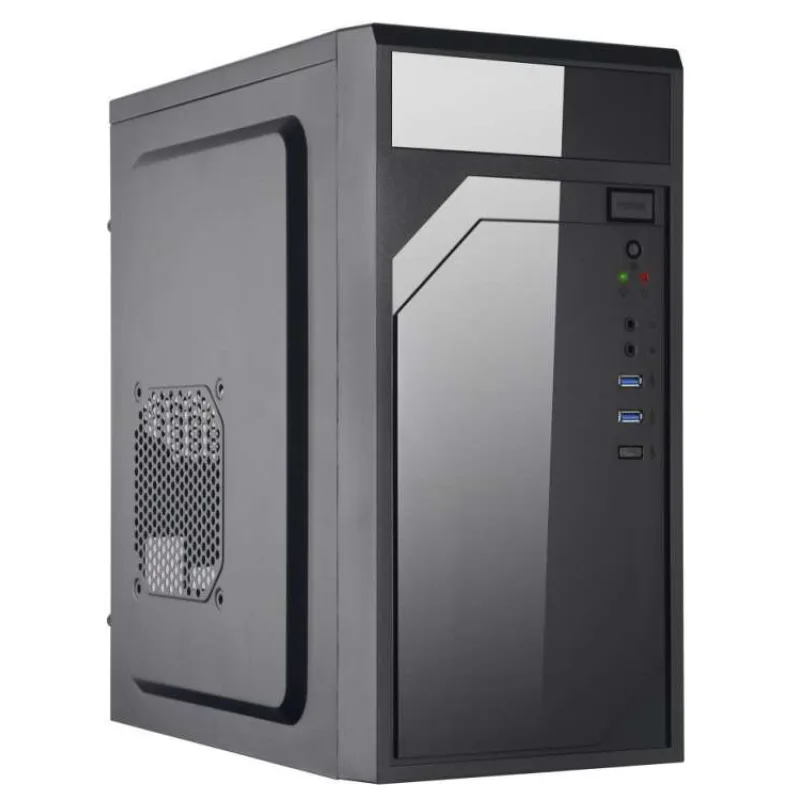 EUROCASE skříň ML M6-590B, Midi Tower, 2x USB 3.0, 2x audio, bez zdroje (P001050859590)