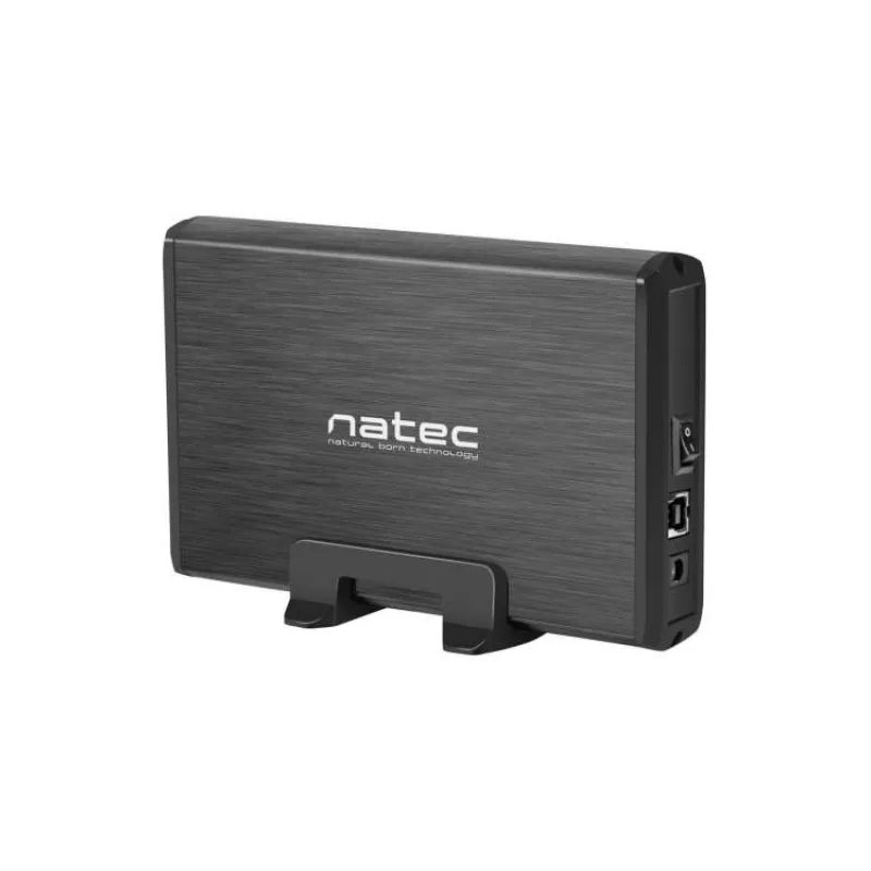 Externí box pro HDD 3,5" USB 3.0 Natec Rhino, černý, včetně napájecího adaptéru (NKZ-0448)