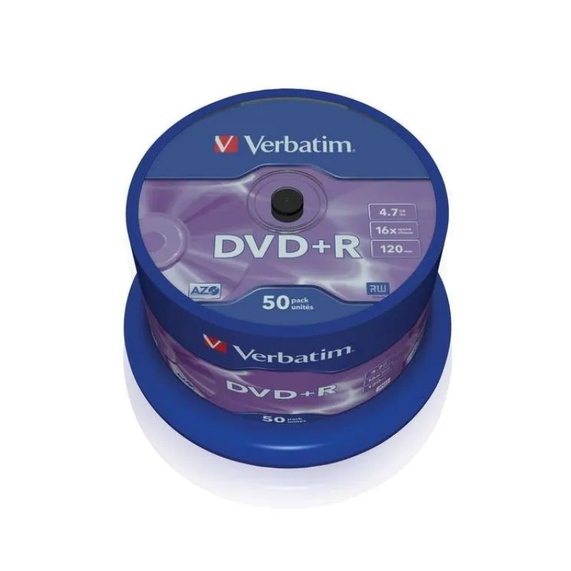 VERBATIM DVD+R AZO 4,7GB, 16x, spindle 50 ks (43550)
