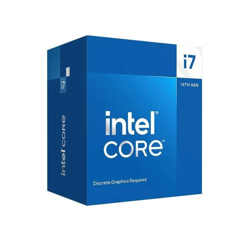 INTEL Core i7-14700F / Raptor Lake R / LGA1700 / max. 5,4GHz / 8P+12E/28T / 33MB / 65W TDP / bez VGA / BOX (BX8071514700F)