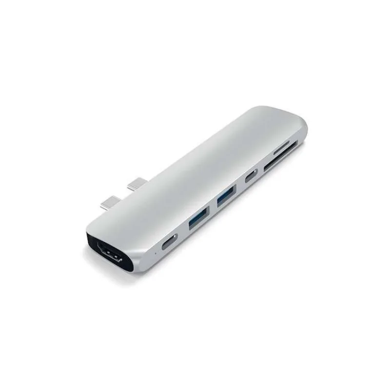 Satechi USB-C Pro Hub - Silver Aluminium (ST-CMBPS)