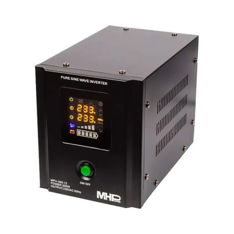 Záložný zdroj MHPower MPU300-12, UPS, 300W, čistá sinus (MPU-300-12)