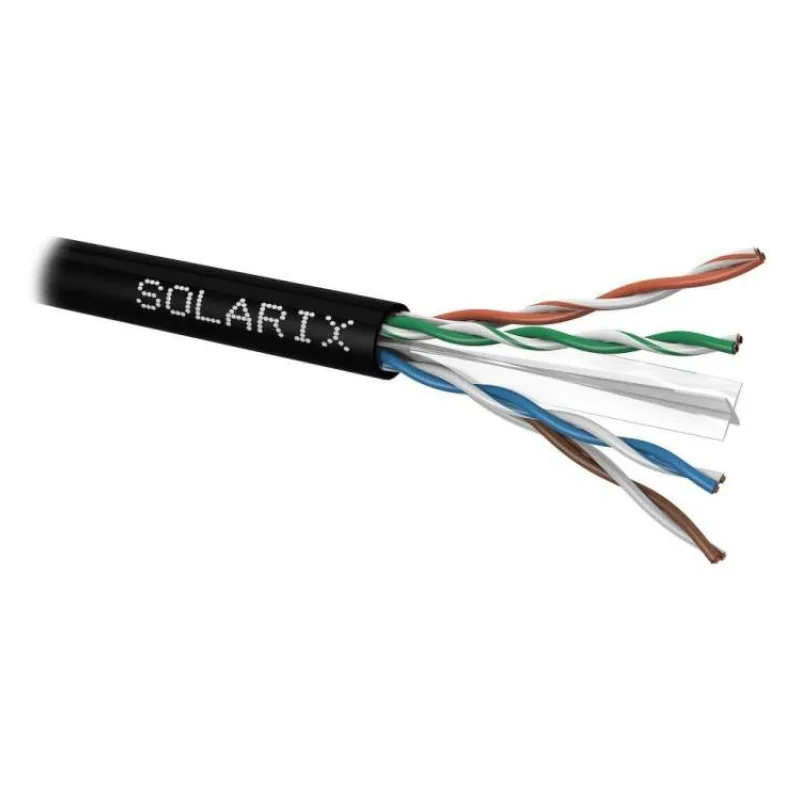 Inštalačný kábel Solarix CAT6 UTP PE Fca vonkajší 500m/cievka SXKD-6-UTP-PE (27655193)