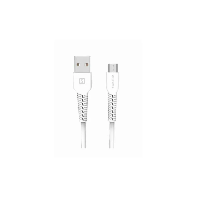 SWISSTEN DATOVÝ KABEL USB / MICRO USB 1,0 M BÍLÝ (71505521)