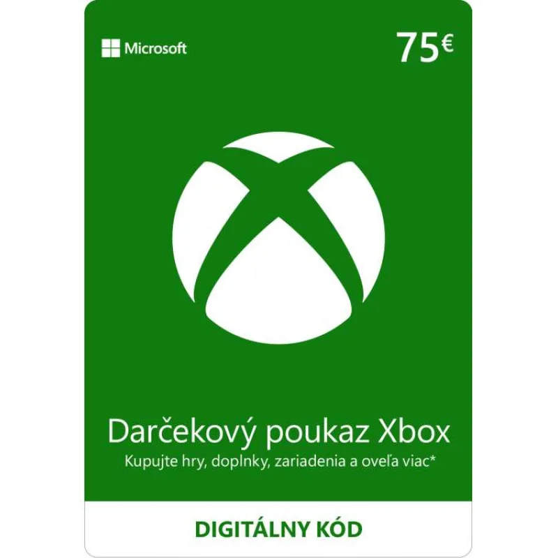 ESD XBOX - Dárková karta Xbox 75 EUR (K4W-02564)