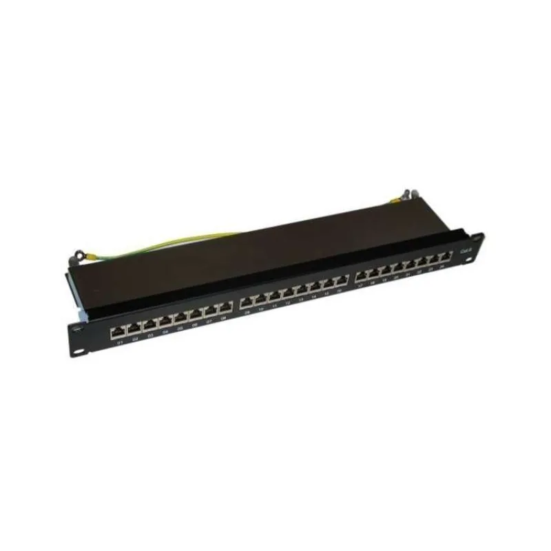 XtendLan Patch panel 19", 24 portů RJ-45, Cat6, stíněný, kovový kryt (PP19-24C6F-CD)