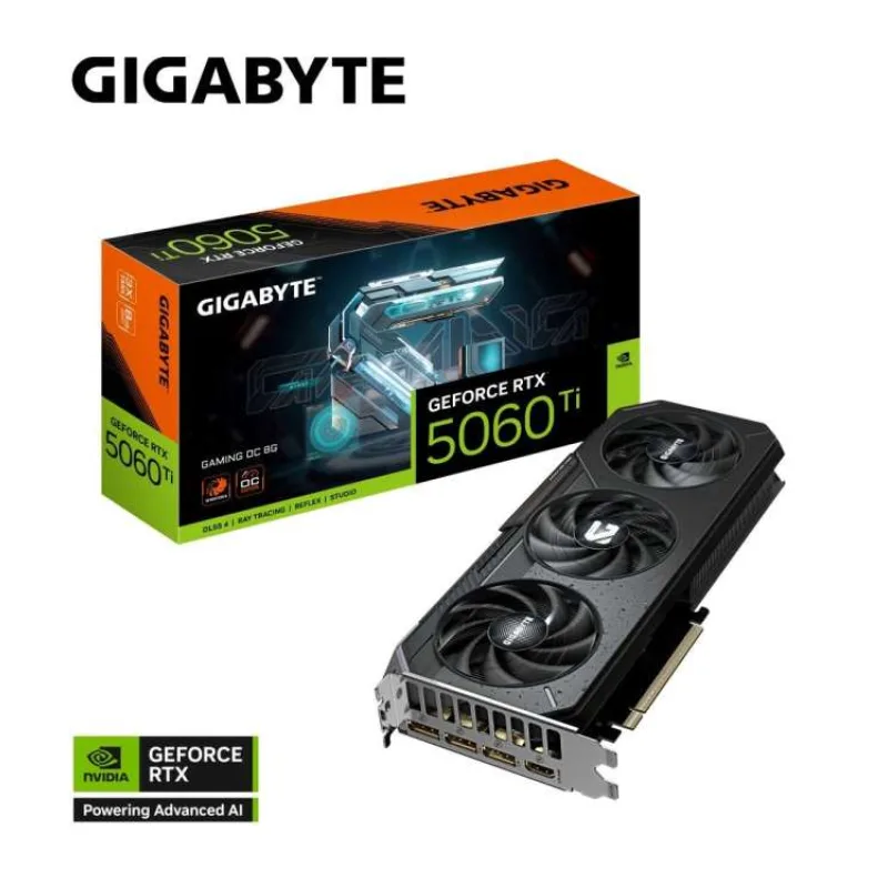 GIGABYTE VGA NVIDIA GeForce RTX 5060 Ti GAMING OC 8G, 8G GDDR7, 3xDP, 1xHDMI (GV-N506TGAMING OC-8GD)