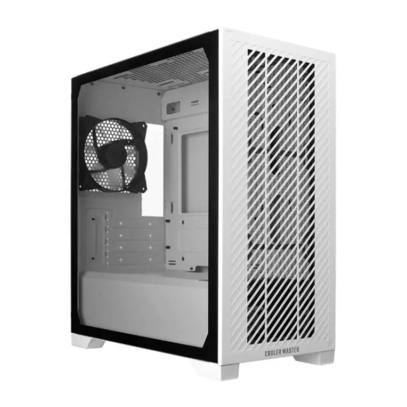 Cooler Master case Elite 301 Lite, mATX, Průhledná bočnice, 1x 120mm Fan, Bílá (E301L-WGNN-S00)