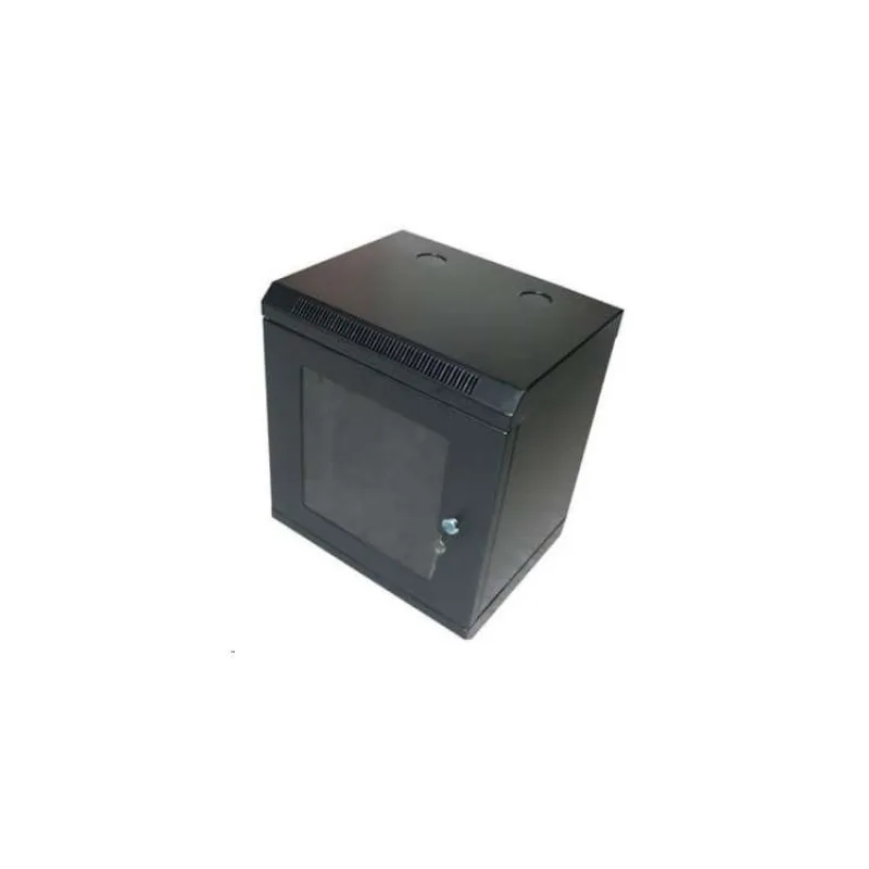 XtendLan 10" nástěnný rozvaděč 9U 350x280, nosnost 50 kg, dveře z plexiskla, svařovaný, černý (WT-9U-2835-BLACK)