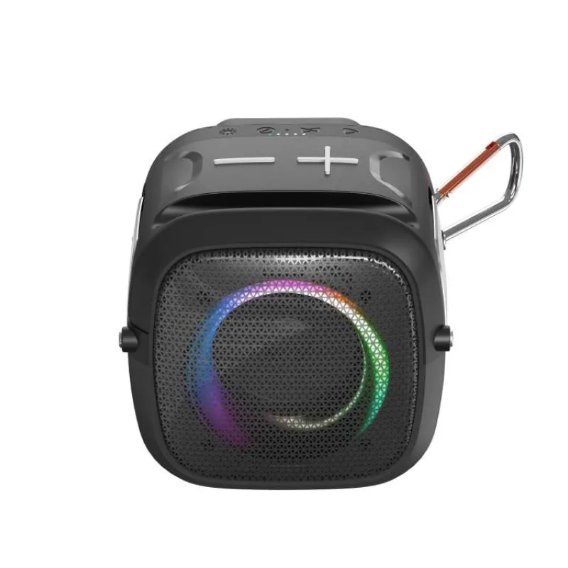 C-TECH reproduktor Impressio Qubis mini, bluetooth, čtečka, USB, AUX, RGB podsvícení, FM,USB-C (IMP-QUBIS MINI)