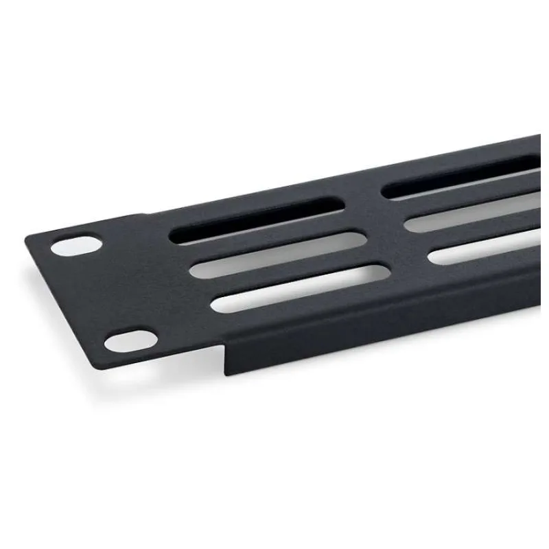 TRITON 19" 1U perforovaný oválny držiak 36 x 6 mm, čierny (RAB-ZP-P41-A1)