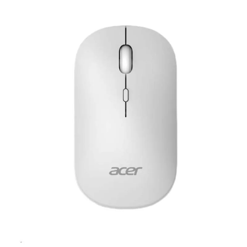ACER bezdrátová myš s duálním režimem (2.4 GHz a Bluetooth 5.2), 4 tlačítka, AMR130, bílá (GP.MCE11.048)