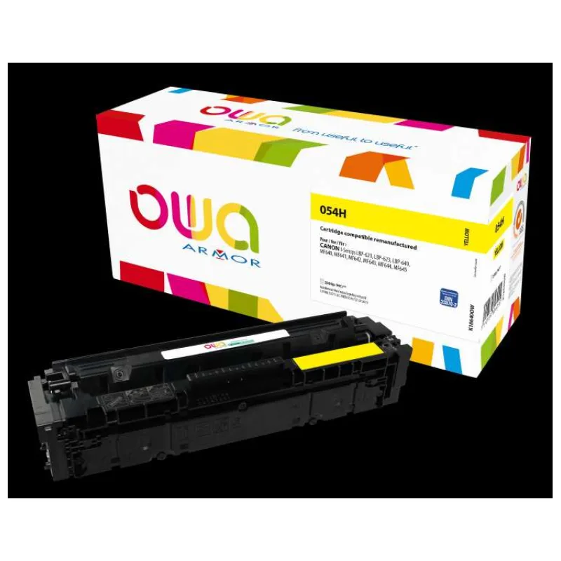 OWA Armor toner kompatibilný s Canon CRG-054H Y, 2300st, žltá/yellow (K18640OW)