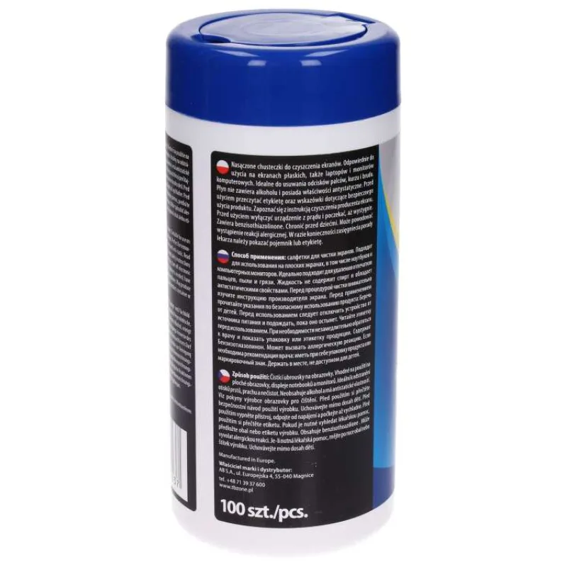 TB Clean Čistící ubrousky v tubě (100 ks) (ABTBCU00000CHTM)