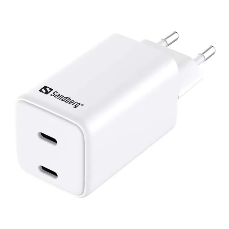 Sandberg AC Charger Dual USB-C PD65W EU (441-56)