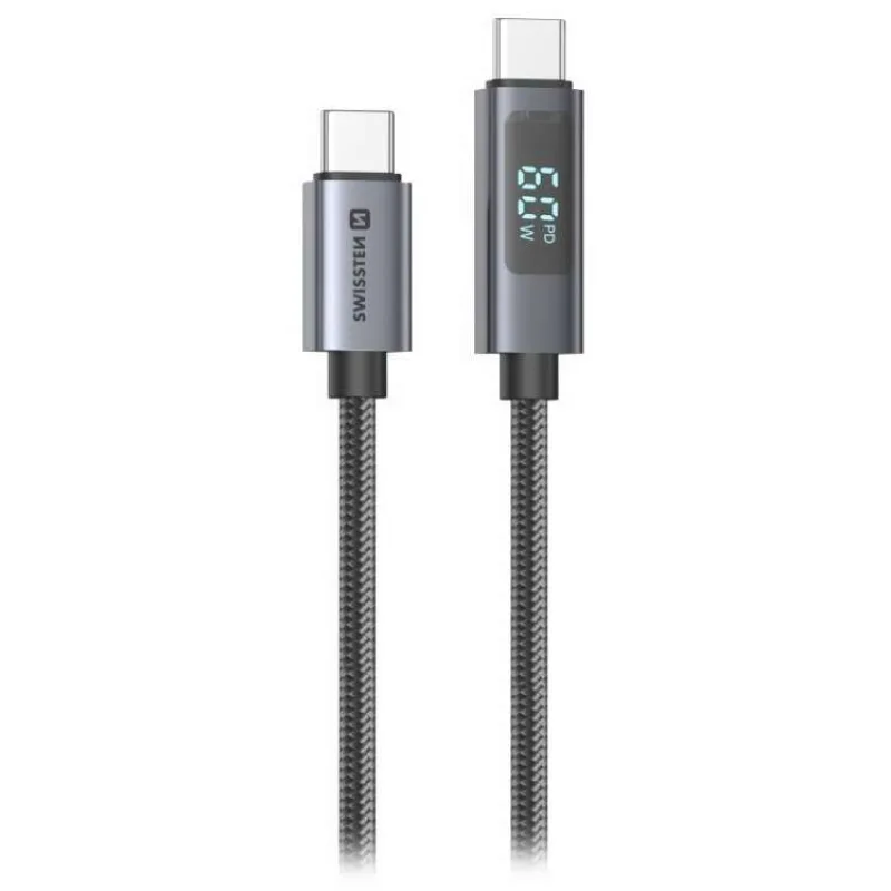 Swissten LCD kabel USB-C / USB-C 1m (71551075)