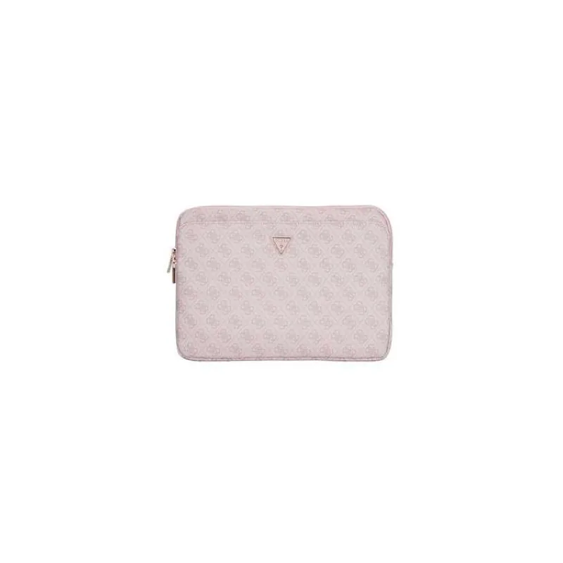 Guess PU 4G Triangle Logo Obal pre Notebook 14" Pink (3666339310295)