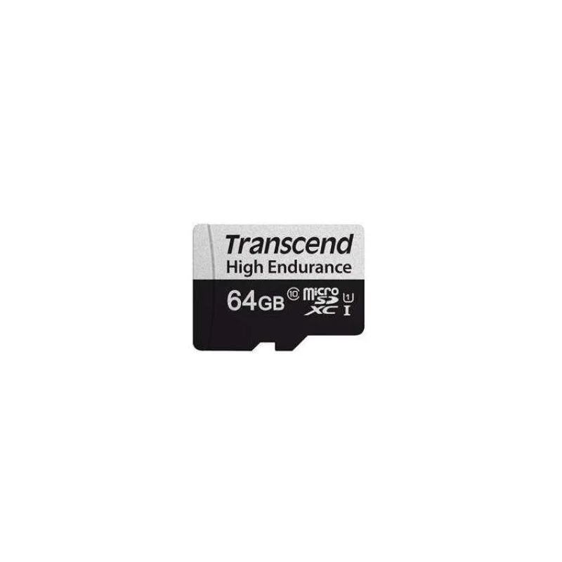 Karta TRANSCEND MicroSDXC 64GB 350V, vysoká odolnosť (TS64GUSD350V)