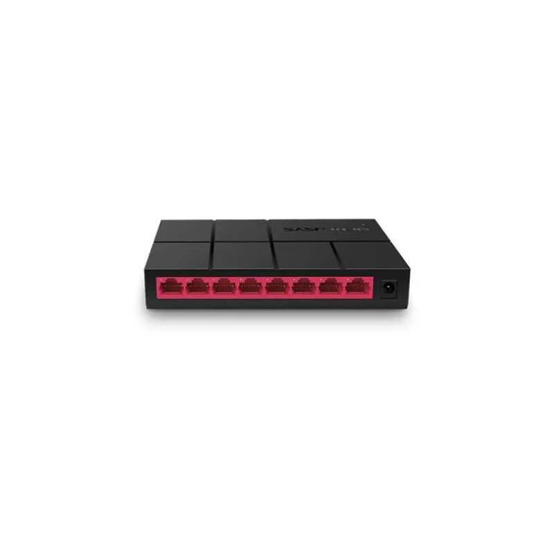 8-Port Gigabit Desktop Switch SPEC: 8× Gigabit Ports, Plastic Case FEATURE: Plug and Play, Power Saving (MS108G)