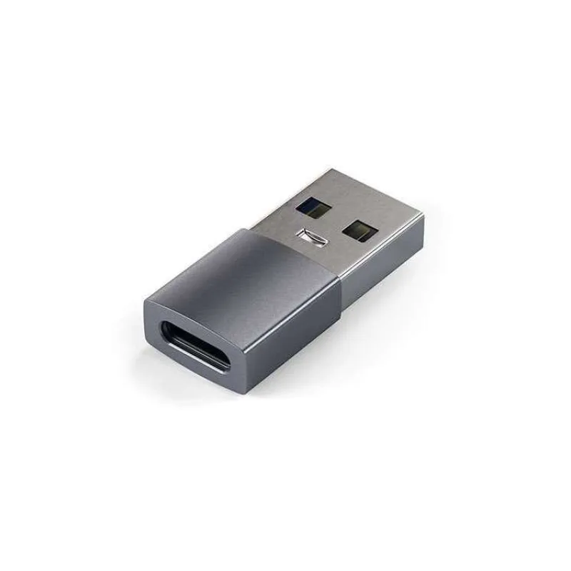 Satechi adaptér USB 3.0 to USB-C - Space Gray Aluminium (ST-TAUCM)