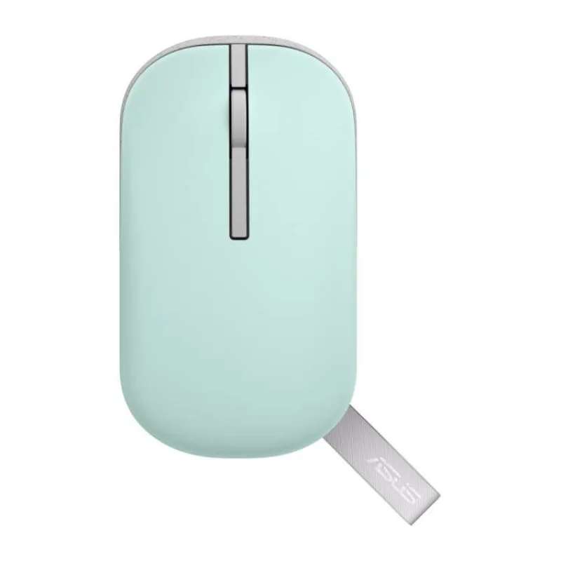 ASUS MOUSE Marshmallow MD100 zelena & ružová - optická bezdrôtová myš zelena BT+2.4GHZ 2 farebné kryty (90XB07A0-BMU010)