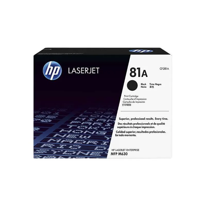Čierna originálna tonerová kazeta HP 81A LaserJet (CF281A)