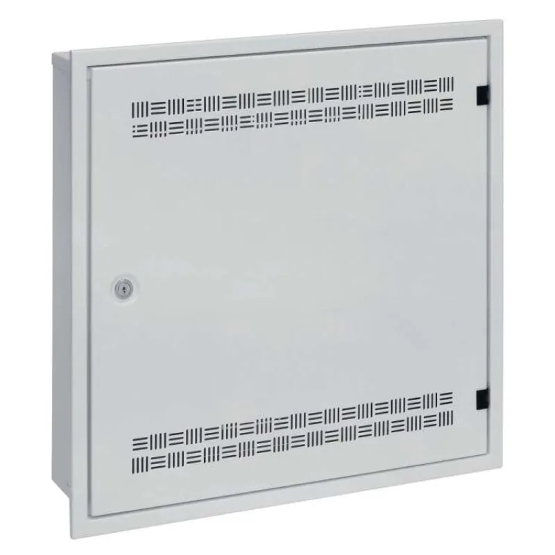 Solarix rozvaděč SOHO LC-18 do zdi s lištami 2U, 4U a 11U, 550x550x150mm, šedá RAL7035, s rámečkem k zazdění (86000548)